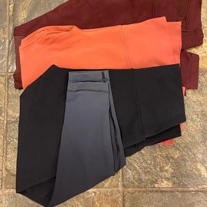 6 piece lululemon top and bottom fall set. Gently used.